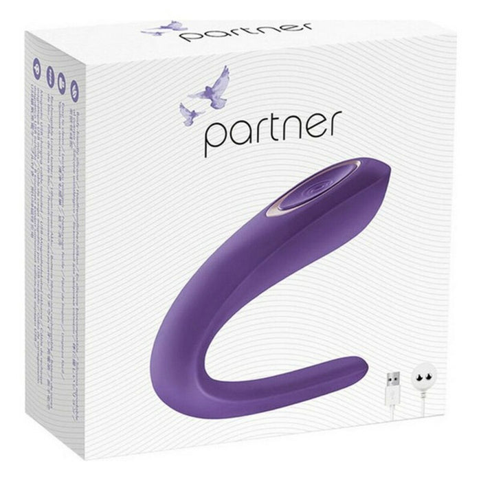Satisfyer Partner koppel vibrator Paars | oplaadbaar en waterdicht